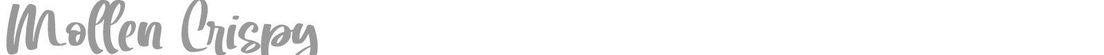 Mollen Crispy font preview